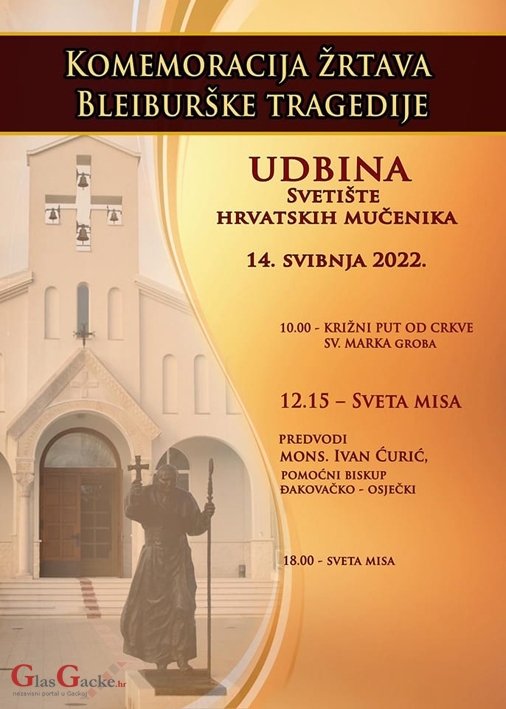 Komemoracija bleiburških žrtava na Udbini