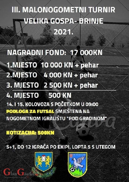 3. Malonogometni turnir "Velika Gospa" - Brinje 2021.