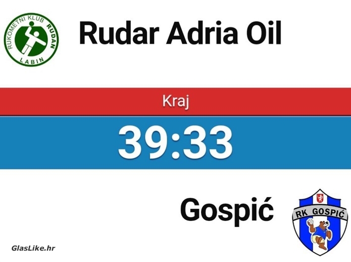 Rukometašima Gospića gostujući poraz u završnici susreta 