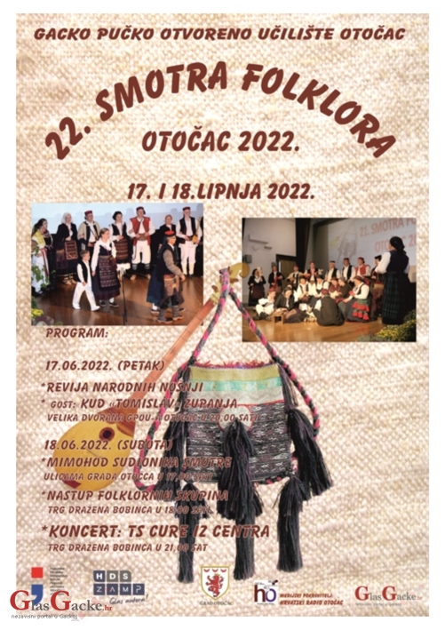 Najava 22. Smotre folklora u Otočcu 