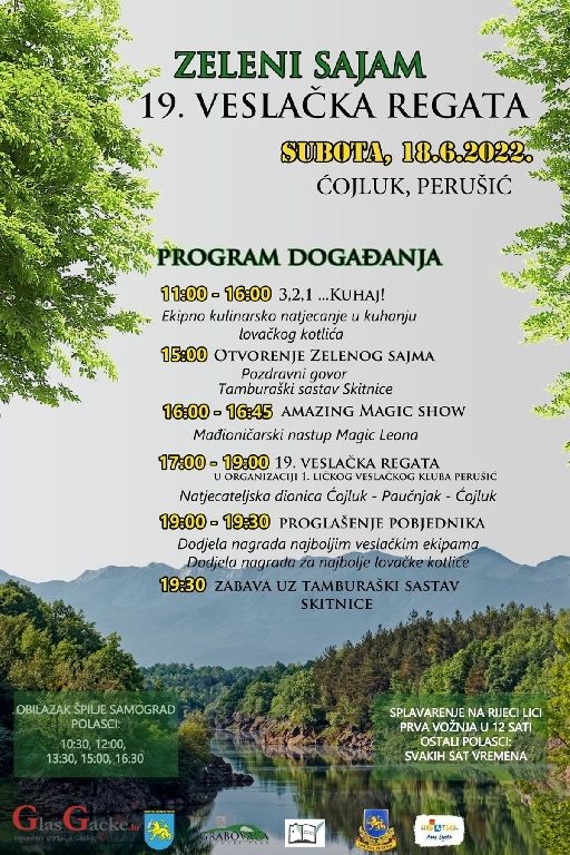 Zeleni sajam i 19. Veslačka regata na rijeci Lici