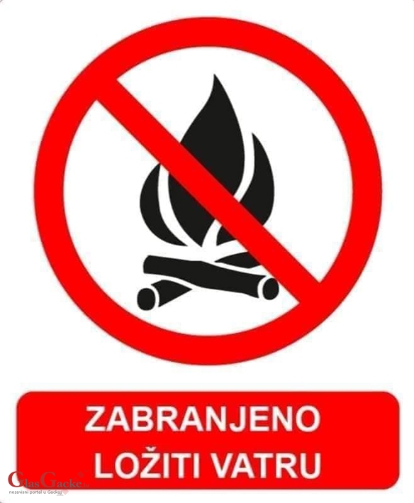 Nema paljenja od 1. lipnja do 30. rujna