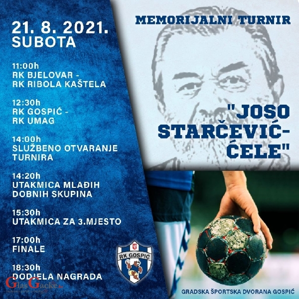 Memorijalni turnir „Joso Starčević – Ćele“ rukometni spektakl - bez gledatelja 