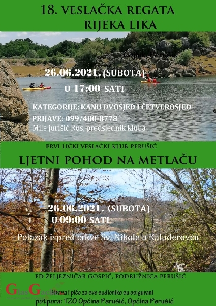 18. veslačka regata na rijeci Lici 