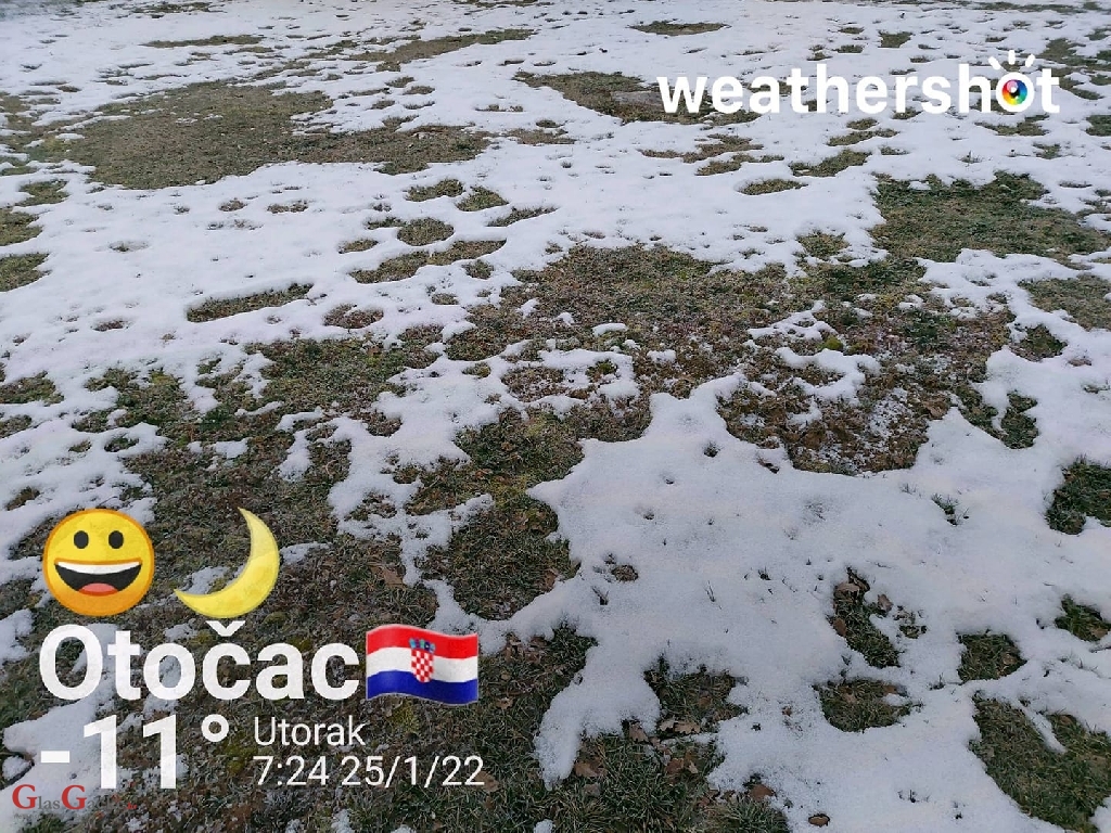 Otočac jutros na -11*C 