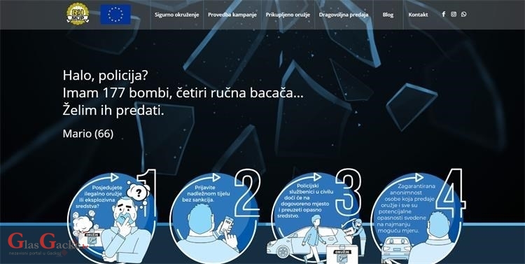Policiji dragovoljno predao eksploziv Policiji dragovoljno predao eksploziv