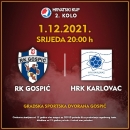Sutra kup ukakmica RK Gospić - HRK Karlovac 