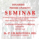 Seminar Dinarske pjesme i plesovi