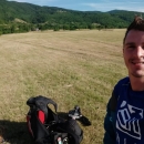 Prelet palaglajderom Čovići - Krbavica u jednom smjeru 