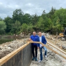 Župan Petry posjetio gradilište obnove mlinice u Bilaju te se zahvalio Hrvatskim vodama na razumijevanju